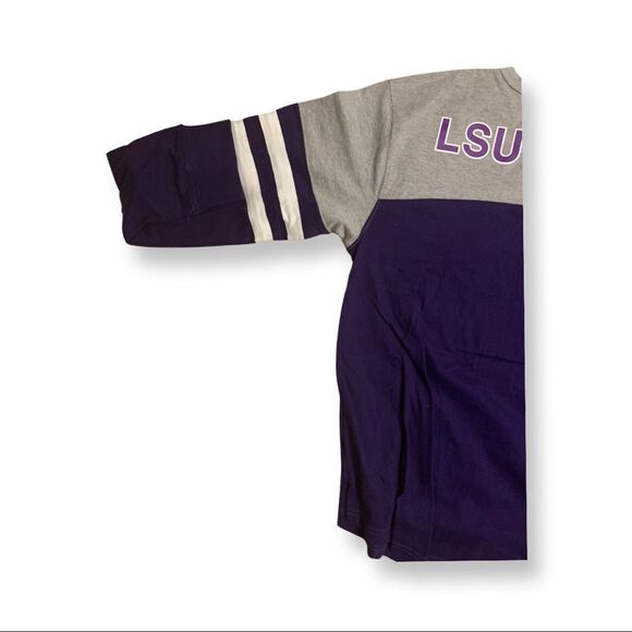 NWT Womens LSU Team Shirt with Draw String Collar   - Picture 6 of 15